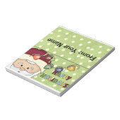 Snoep of feestdag behandelt buiktop notitieblok (Linkerzijde)