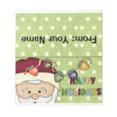 Snoep of feestdag behandelt buiktop notitieblok (Voorkant)