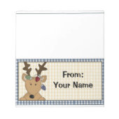 Snoep of feestdag behandelt buiktop notitieblok (Voorkant)