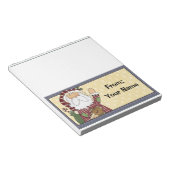 Snoep of feestdag behandelt buiktop notitieblok (Schuin)