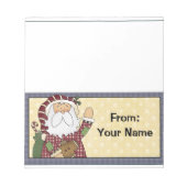 Snoep of feestdag behandelt buiktop notitieblok (Voorkant)