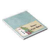 Snoep of feestdag behandelt buiktop notitieblok (Schuin)