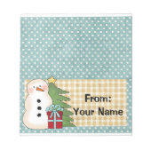 Snoep of feestdag behandelt buiktop notitieblok (Voorkant)