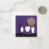 Snoep of ik speel je een kwajongensstreek notitiekaartje (Voorkant / Achterkant in situ)