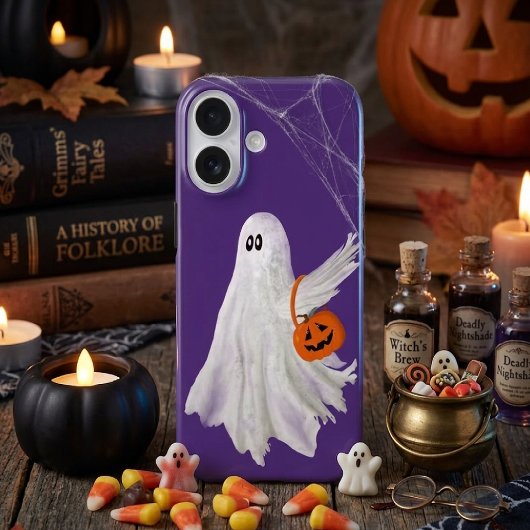Snoep of Leven Geest Met Pompoen Snoep Emmer Case-Mate iPhone Case