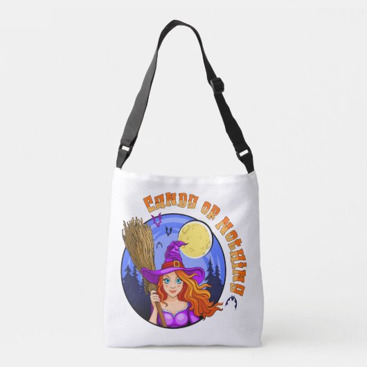 Snoep of niets crossbody tas (Achterkant)