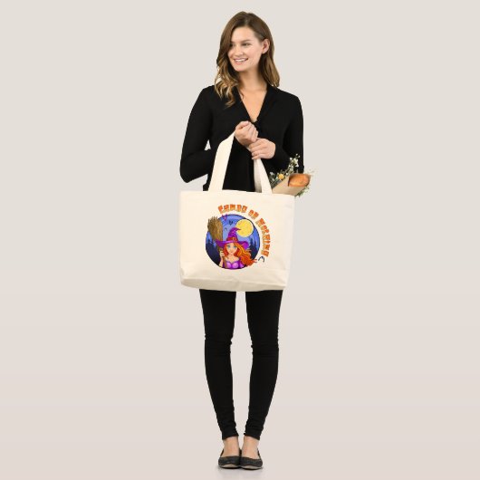 Snoep of niets grote tote bag (Voorkant (model))