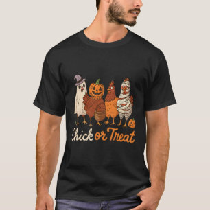 Snoep of Sla Halloween Heks Griezelige Kip _1 T-shirt
