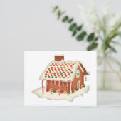 Snoep ontbijtkoek kerstfeestmaal Vakantie Feestdagenkaart (Staand voorkant)