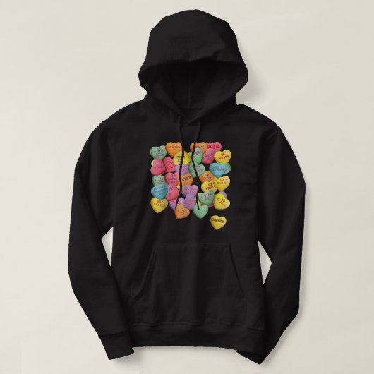 Snoep ontwerp Valentijnsdag voor mannen Hoodie (Design voorkant)