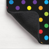 Snoep op Black Polka Dot Muismat (Hoek)