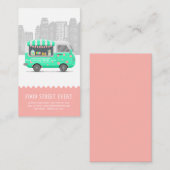 Snoep op straat van levensmiddelenvrachtwagen visitekaartje (Voorkant / Achterkant)