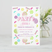 Snoep op zondag Uitnodigingen (Staand voorkant)