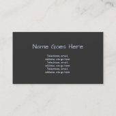 "Snoep" Opticien-Visitekaartjes Visitekaartje (Achterkant)