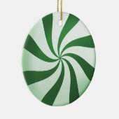 Snoep Ornament groen en wit (Rechts)