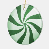 Snoep Ornament groen en wit (Links)
