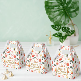 Snoep & ornamenten Helder kerstpatroon Bedankdoosjes