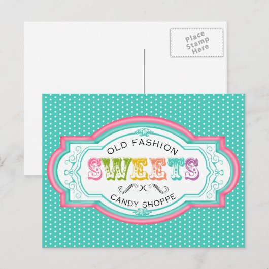  Snoep Parlor Briefkaart (Voorkant / Achterkant)