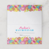 SNOEP PARTIJ Bat Mitzvah Seating Escort Place Card Plaatskaartje (Buitenkant ongevouwen)