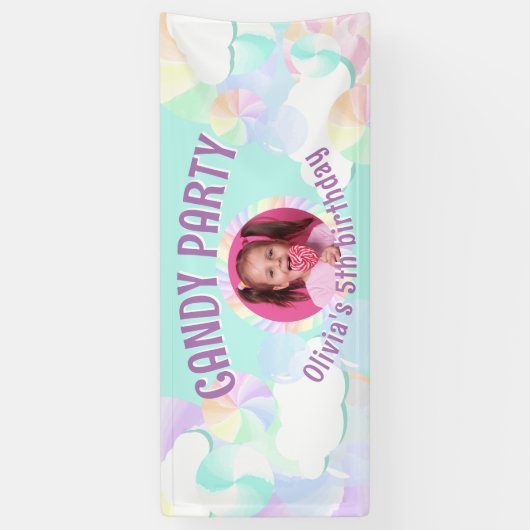 Snoep partij spandoek (Verticaal)