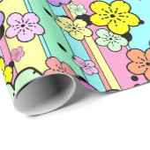 Snoep Pastel Sakura cherry blossom gift Cadeaupapier (Rol Hoek)