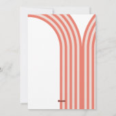 Snoep pastelroze stripe regenboog 1 foto Kerstmis Feestdagenkaart (Achterkant)