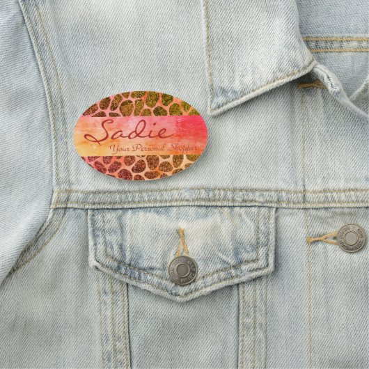 Snoep Patchwork — Dierafdrukken Naamplaatje (In situ)