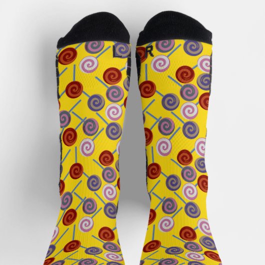 Snoep patroon | Lolbuispatroon | lollipop 50 Wrap Sokken (Top)