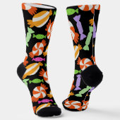 Snoep patroon | Lolbuispatroon | lollipop 59-tape Sokken (Gebogen)