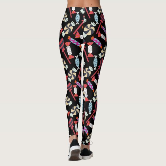 Snoep patroon | Lolbuispatroon | lolly 14 Leggings (Achterkant)