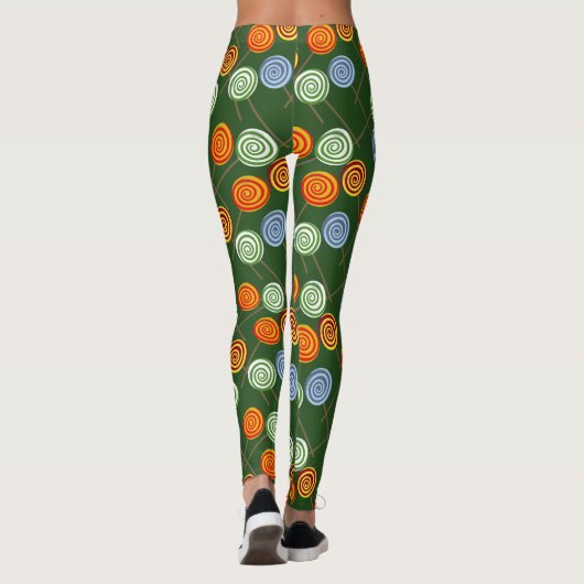 Snoep patroon | Lolbuispatroon | lolly 22 Leggings (Achterkant)