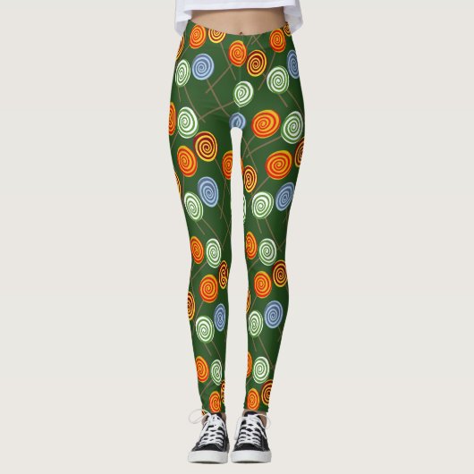 Snoep patroon | Lolbuispatroon | lolly 22 Leggings (Voorkant)