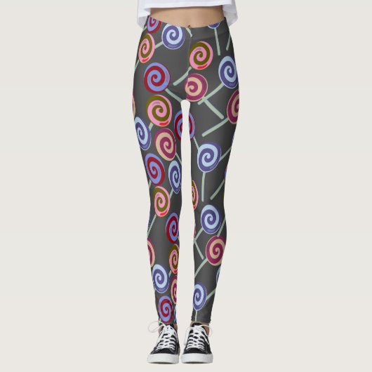 Snoep patroon | Lolbuispatroon | lolly 27 Leggings (Voorkant)