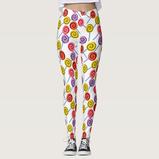 Snoep patroon | Lolbuispatroon | lolly 2 Leggings (Voorkant)