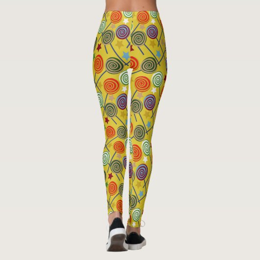 Snoep patroon | Lolbuispatroon | lolly 30 Leggings (Achterkant)