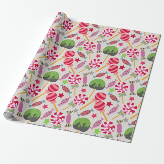 Snoep patroon | Lolbuispatroon | lolly 38 Cadeaupapier (Uitgerold)