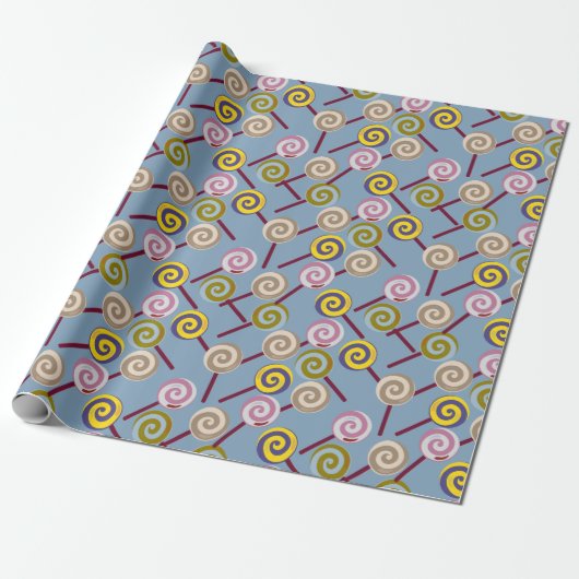 Snoep patroon | Lolbuispatroon | lolly 3 Cadeaupapier (Uitgerold)