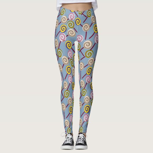 Snoep patroon | Lolbuispatroon | lolly 3 Leggings (Voorkant)