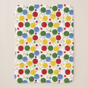 Snoep patroon Lolbuispatroon lolly 43 Sherpa Deken