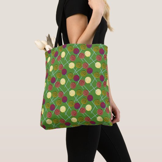 Snoep patroon | Lolbuispatroon | lolly 58 Tote Bag (Dichtbij)