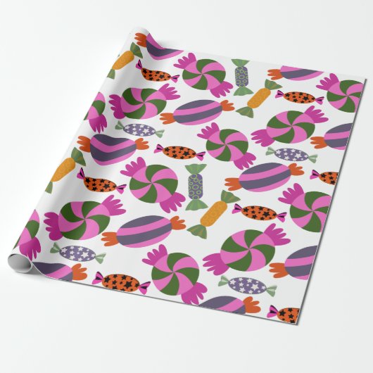 Snoep patroon | Lolbuispatroon | lolly 6 Cadeaupapier (Uitgerold)