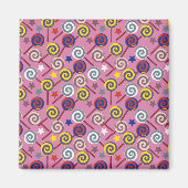 Snoep patroon | Lolbuispatroon | lolly 7 Magneet (Voorkant)