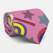 Snoep patroon | Lolbuispatroon | lolly 7 Stropdas (Opgerold)