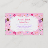 Snoep Patroonroze Visitekaartje (Achterkant)