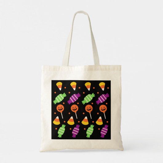Snoep Pattern Halloween Trick or treat Tote Bag (Achterkant)