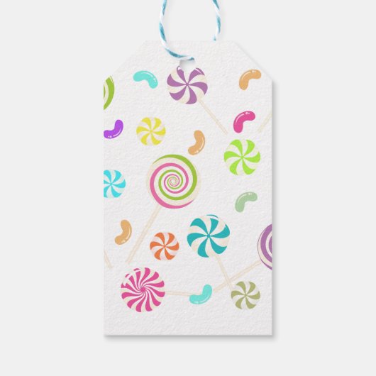 Snoep Patterned Party Gift Labels Cadeaulabel (Achterkant)