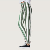Snoep pepermunt groene verticale streep leggings (Links)