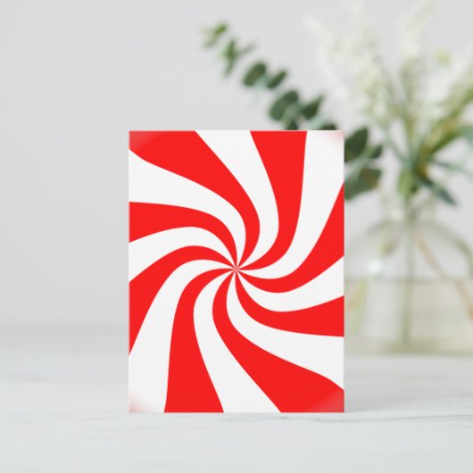 snoep pepermuntozwaluw briefkaart (Staand voorkant)