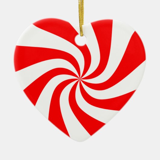 snoep pepermuntozwaluw keramisch ornament (Voorkant)