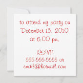 Snoep Peppermint-uitnodiging Kaart (Achterkant)